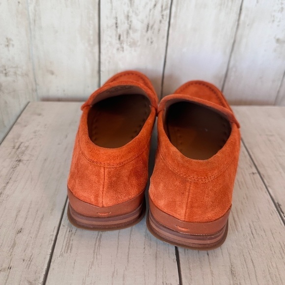 Sarto Tangerine Suede Loafers 1-Inch Heel Size 5.5 - Picture 7 of 9